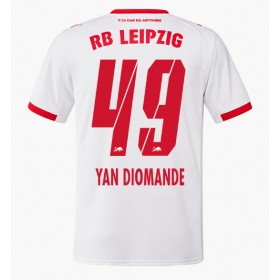 Herren Fußballbekleidung RB Leipzig Yan Diomande #49 Heimtrikot 2025-26 Kurzarm